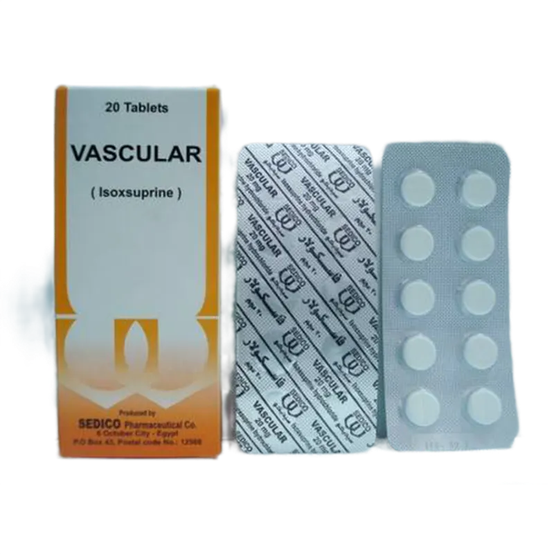 VASCULAR 20MG 20 TABS.